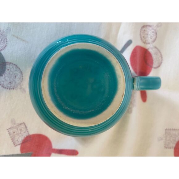 Fiestaware Turquoise Classic 7 ¾ oz Tea Cup & Saucer Set - Picture 6 of 8